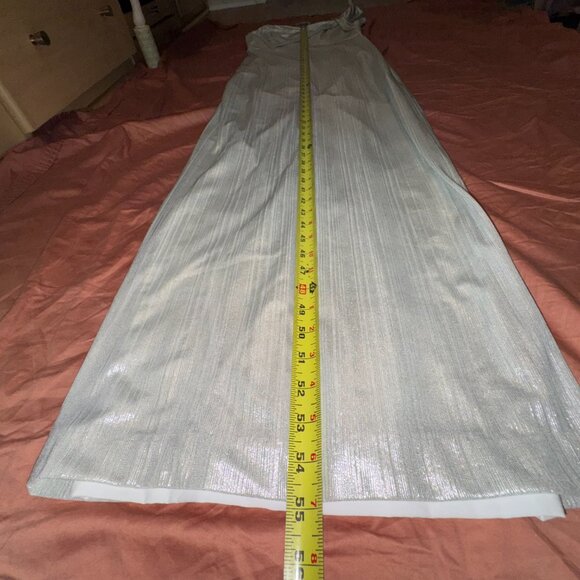 Black Halo Eve Divina Strapless Gown - Luxe Glow/Metallic - 8 - Picture 7 of 11